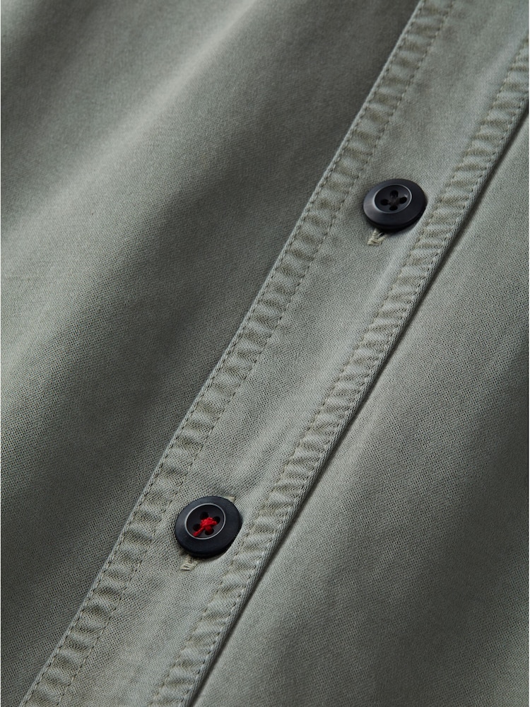 Aubin Green Buckingham 100% Cotton Overshirt - Image 7 of 7