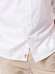 Aubin White Chase Poplin 100% Cotton Shirt - Image 3 of 7