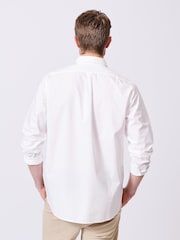 Aubin White Chase Poplin 100% Cotton Shirt - Image 6 of 7