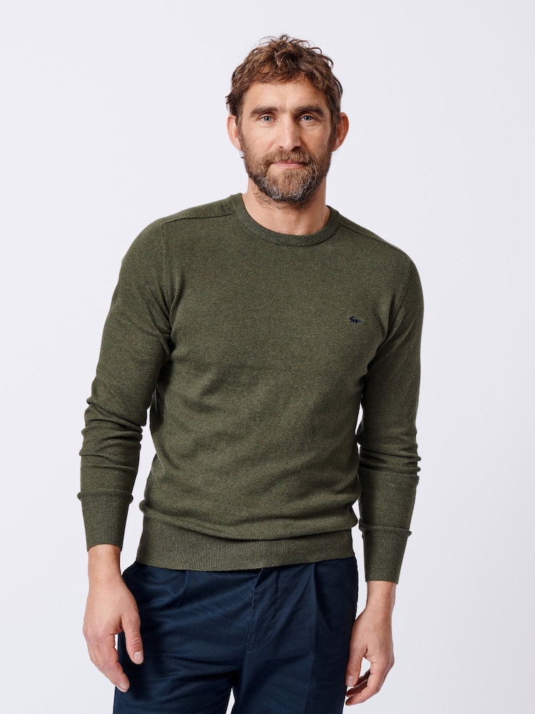 Aubin Fulney Cotton Cashmere Crew Jumper - Image 1 of 7