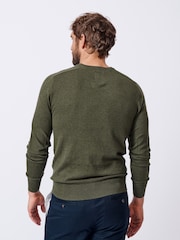 Aubin Fulney Cotton Cashmere Crew Jumper - Image 2 of 7