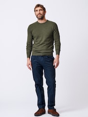 Aubin Fulney Cotton Cashmere Crew Jumper - Image 3 of 7