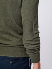 Aubin Fulney Cotton Cashmere Crew Jumper - Image 5 of 7