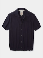 Aubin Blue Keal Button Through Polo Shirt - Image 5 of 5