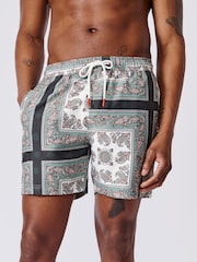 Aubin Blue Bardney Swim Shorts - Image 1 of 5