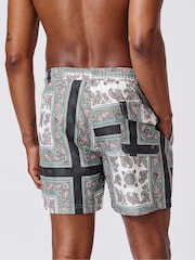 Aubin Blue Bardney Swim Shorts - Image 2 of 5