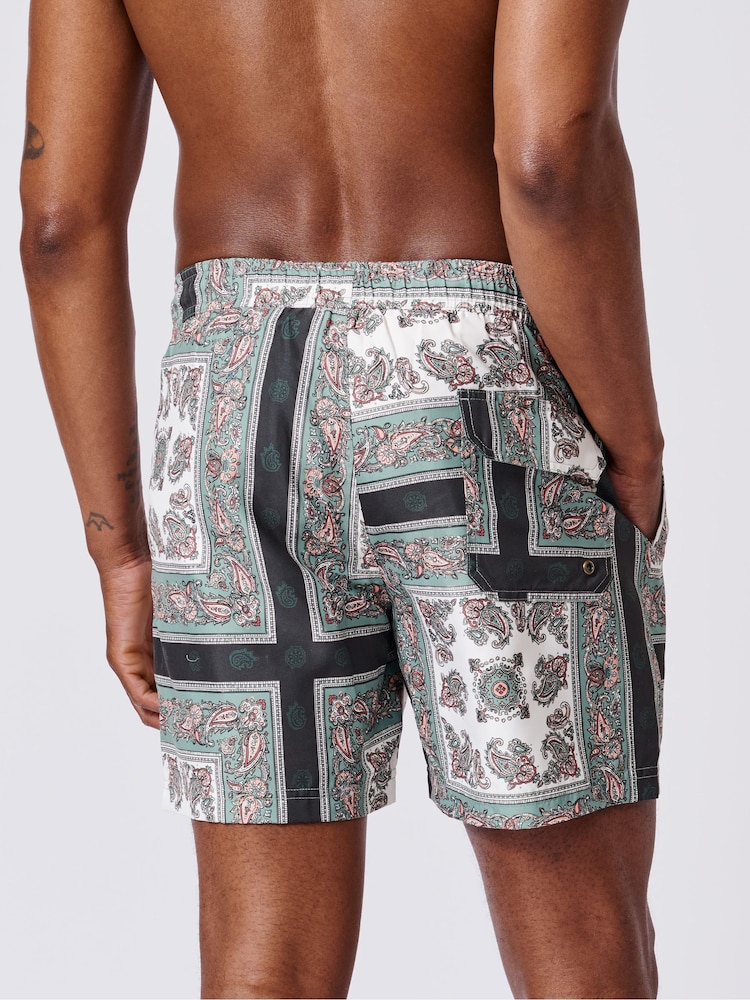 Aubin Blue Bardney Swim Shorts - Image 2 of 5