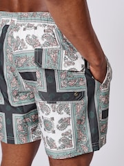 Aubin Blue Bardney Swim Shorts - Image 3 of 5