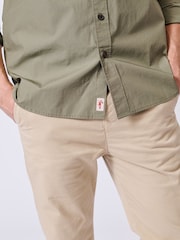 Aubin Green Chase Poplin 100% Cotton Shirt - Image 5 of 7