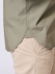 Aubin Green Chase Poplin 100% Cotton Shirt - Image 6 of 7