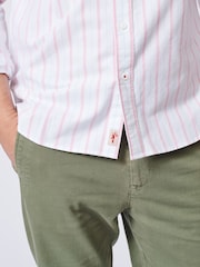 Aubin Pink Aldridge Oxford Button Down 100% Cotton Shirt - Image 5 of 6