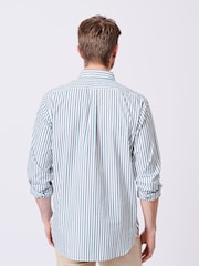 Aubin Blue Gladstone Poplin 100% Cotton Shirt - Image 2 of 7