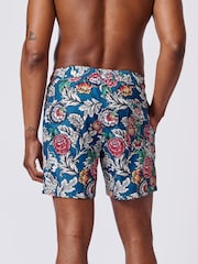 Aubin Blue Bardney Swim Shorts - Image 2 of 4