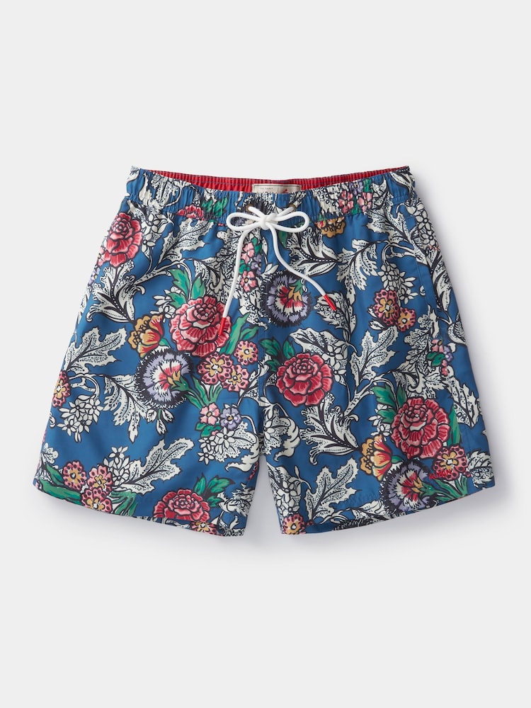Aubin Blue Bardney Swim Shorts - Image 4 of 4