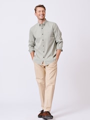 Aubin Green Hessle 100% Cotton Shirt - Image 3 of 6