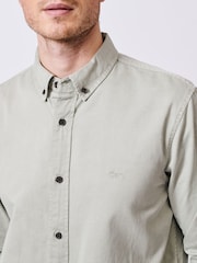 Aubin Green Hessle 100% Cotton Shirt - Image 4 of 6