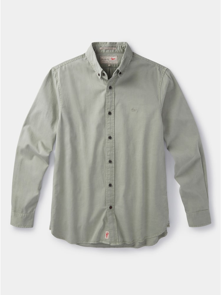 Aubin Green Hessle 100% Cotton Shirt - Image 6 of 6