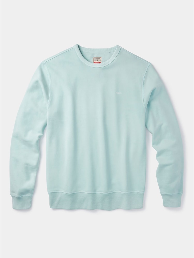 Aubin Blue Vestry Crew 100% Cotton Sweatshirt - Image 1 of 1