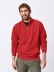 Aubin Cotton Provost Quarter Zip 100% Cotton Sweat Top - Image 1 of 7