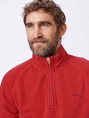Aubin Cotton Provost Quarter Zip 100% Cotton Sweat Top - Image 4 of 7