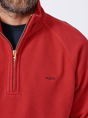 Aubin Cotton Provost Quarter Zip 100% Cotton Sweat Top - Image 5 of 7