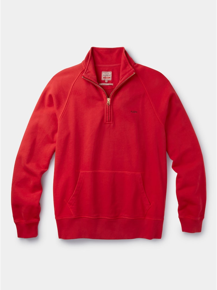 Aubin Cotton Provost Quarter Zip 100% Cotton Sweat Top - Image 7 of 7