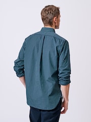 Aubin Blue Gladstone Poplin 100% Cotton Shirt - Image 2 of 7