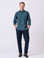 Aubin Blue Gladstone Poplin 100% Cotton Shirt - Image 3 of 7