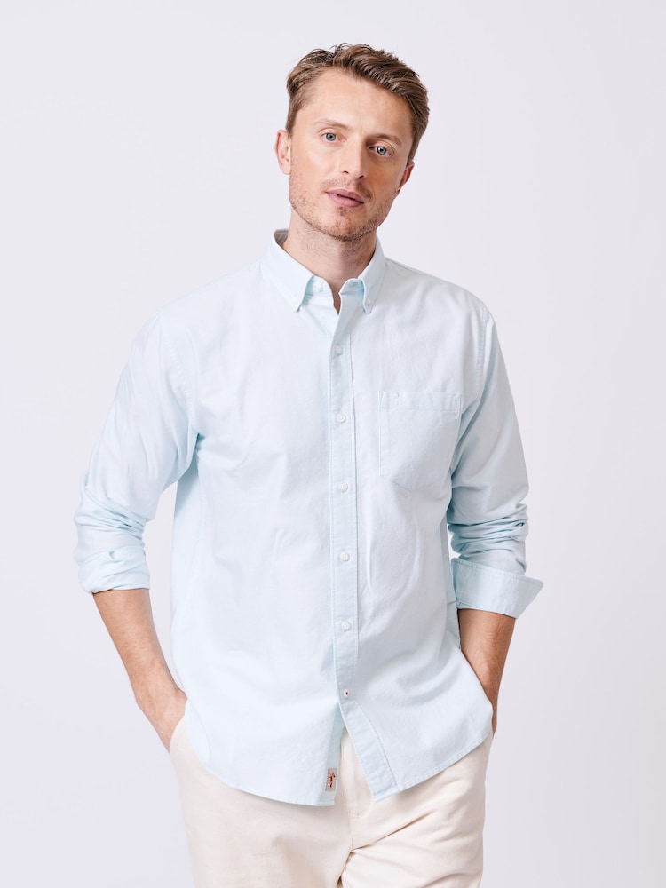 Aubin Pink Aldridge Oxford Button Down 100% Cotton Shirt - Image 1 of 7