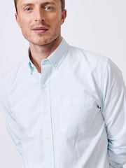 Aubin Pink Aldridge Oxford Button Down 100% Cotton Shirt - Image 4 of 7