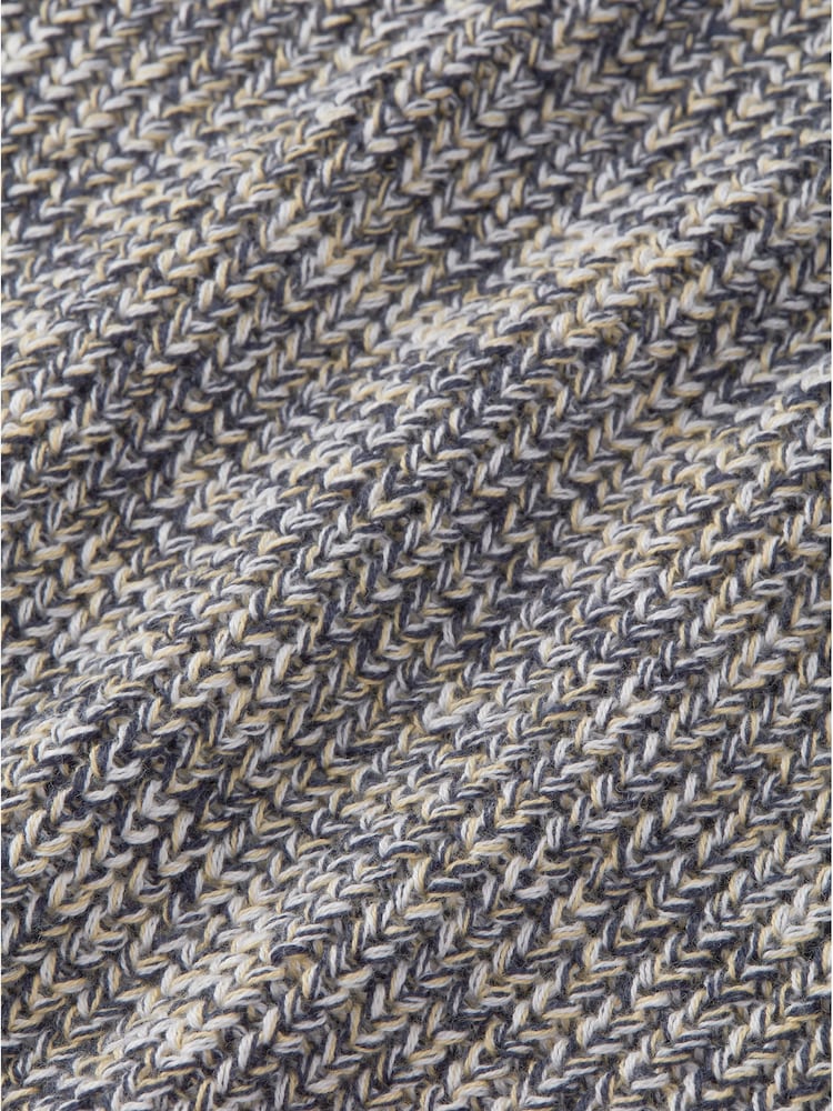 Жовтий - Aubin синій Martin Ribbed круглий виріз 100% Cotton джемпер - Image 7 of 7