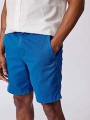 Aubin Blue Stamford 100% Cotton Chino Shorts - Image 3 of 5