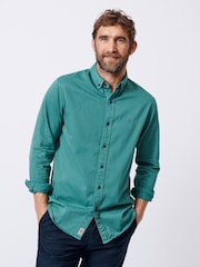 Aubin Green Hessle 100% Cotton Shirt - Image 1 of 6