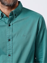 Aubin Green Hessle 100% Cotton Shirt - Image 4 of 6