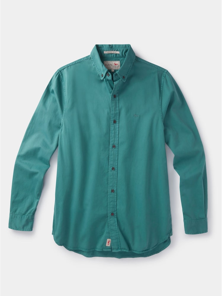 Aubin Green Hessle 100% Cotton Shirt - Image 6 of 6