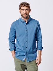 Aubin Green Hessle 100% Cotton Shirt - Image 1 of 6