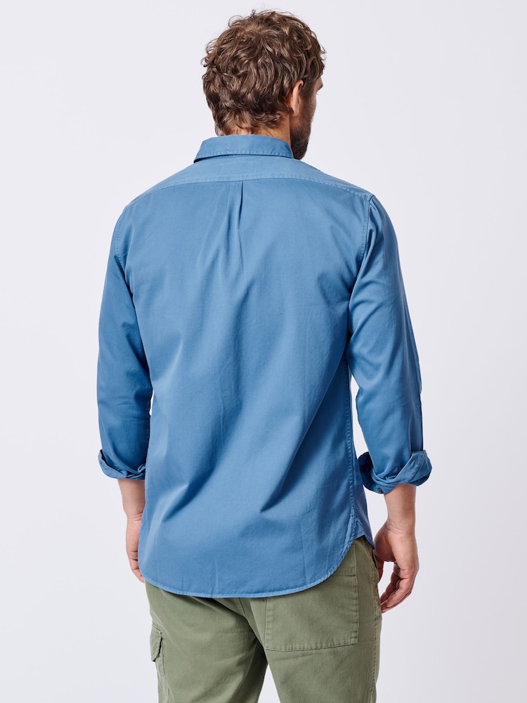 Aubin Green Hessle 100% Cotton Shirt - Image 2 of 6