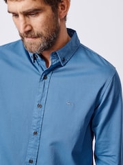 Aubin Green Hessle 100% Cotton Shirt - Image 4 of 6