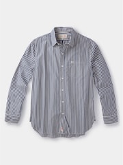 Aubin Blue Gladstone Poplin 100% Cotton Shirt - Image 7 of 7