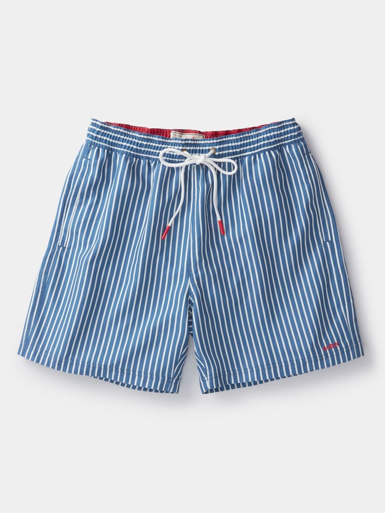 Aubin Blue Bardney Swim Shorts - Image 4 of 4