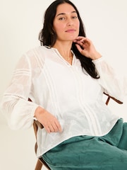 FatFace Jasmine Ivory Decorative Blouse - Image 10 of 14