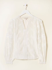 FatFace Jasmine Ivory Decorative Blouse - Image 13 of 14