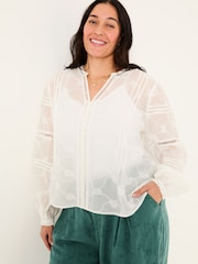 FatFace Jasmine Ivory Decorative Blouse - Image 7 of 14