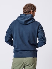 Aubin Blue Coe Heavyweight 100% Cotton Hoodie - Image 2 of 6