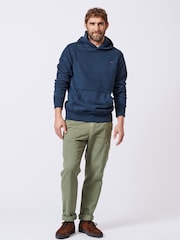 Aubin Blue Coe Heavyweight 100% Cotton Hoodie - Image 3 of 6