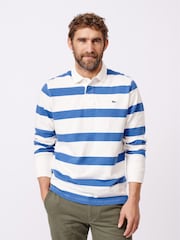 Blau - Aubin 100% Cotton Irnham Rugby Shirt - Bild 1 von 6