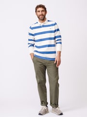 Blau - Aubin 100% Cotton Irnham Rugby Shirt - Bild 3 von 6