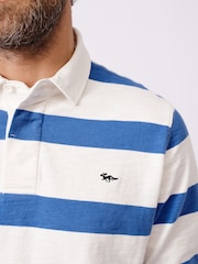 Blau - Aubin 100% Cotton Irnham Rugby Shirt - Bild 4 von 6
