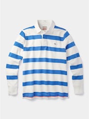 Blau - Aubin 100% Cotton Irnham Rugby Shirt - Bild 5 von 6