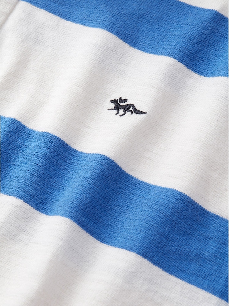 Blau - Aubin 100% Cotton Irnham Rugby Shirt - Bild 6 von 6